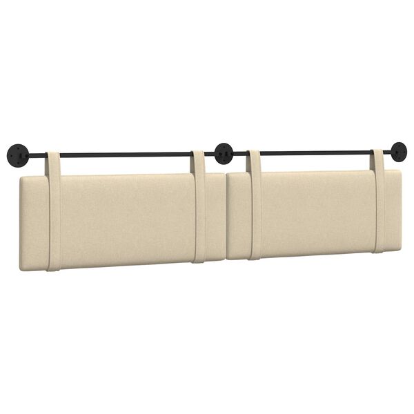 vidaXL Z&aacute;věsn&aacute; čeln&iacute; deska N&aacute;stěnn&yacute; Kr&eacute;mov&aacute; 210 x 55 x 5 cm textil