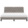 vidaXL Postel s matrac&iacute; taupe 160 x 200 cm textil