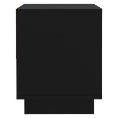 vidaXL Noční stolek černý 45 x 34 x 44 cm dřevotříska