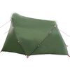 vidaXL Tunelový stan se střechou Zelená a bílá 318 x 275 x 140 cm