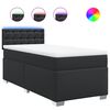vidaXL Box spring postel s matrac&iacute; čern&aacute; 90x190 cm uměl&aacute; kůže