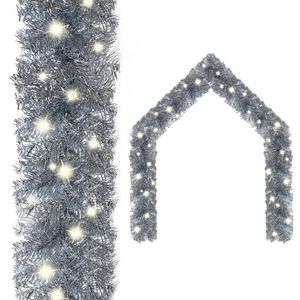 vidaXL V&aacute;nočn&iacute; girlanda s LED svět&yacute;lky 10 m stř&iacute;brn&aacute;