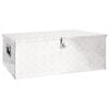 vidaXL &Uacute;ložn&yacute; box stř&iacute;brn&yacute; 100 x 55 x 37 cm hlin&iacute;k