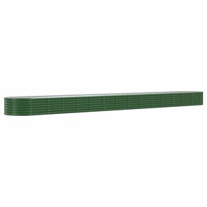 vidaXL Vyv&yacute;&scaron;en&yacute; z&aacute;hon pozinkovan&aacute; ocel 620x80x36 cm zelen&yacute;