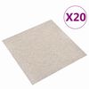 vidaXL Koberec 20 pcs Světl&yacute; b&eacute;žov&yacute; 50 x 50 cm 100% polypropylen