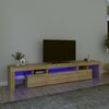 vidaXL TV skř&iacute;ňka s LED osvětlen&iacute;m dub sonoma 215x36,5x40 cm