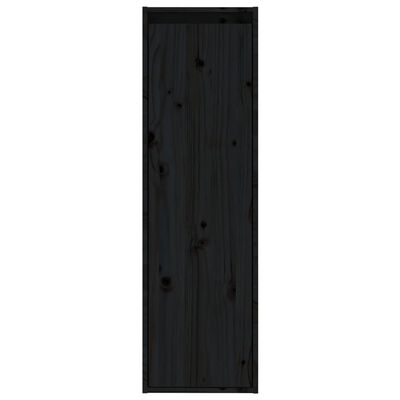 vidaXL Nástěnné skříňky 2 ks černé 30 x 30 x 100 cm masivní borovice