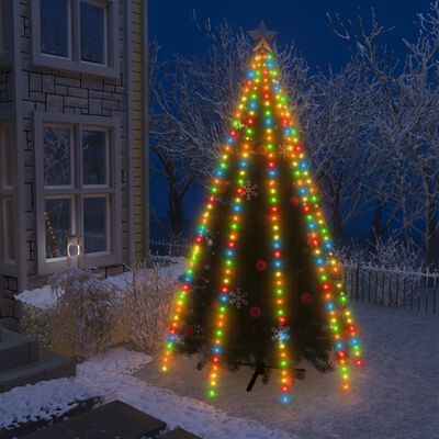vidaXL Světelná síť na vánoční stromek 400 barevných LED diod 400 cm