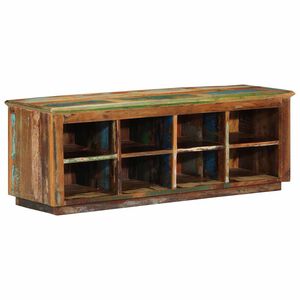 vidaXL Skř&iacute;ň na obuv 110 x 35 x 40 cm Masivn&iacute; obnovovan&eacute; dřevo Hněd&aacute;