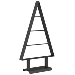vidaXL Kovov&yacute; v&aacute;nočn&iacute; stromeček Čern&aacute; 60 cm Ocel