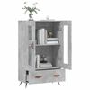 vidaXL Skř&iacute;ň highboard betonově &scaron;ed&aacute; 69,5x31x115 cm kompozitn&iacute; dřevo