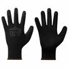 vidaXL Pracovn&iacute; rukavice 24 ks Čern&aacute; 8 / m Polyester