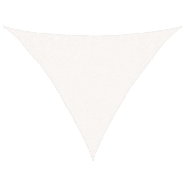 vidaXL Plachta proti slunci 160 g/m&sup2; b&iacute;l&aacute; 3,5 x 3,5 x 4,9 m HDPE