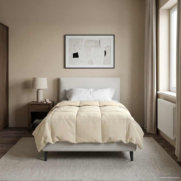 vidaXL Letn&iacute; přikr&yacute;vka &Scaron;něrov&aacute;n Kr&eacute;mov&aacute; 140 x 220 cm Mikrovl&aacute;kno