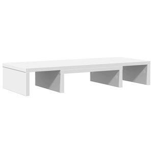 vidaXL Stojan na monitor b&iacute;l&yacute; 60 x 24 x 10,5 cm kompozitn&iacute; dřevo