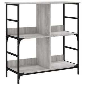 vidaXL Knihovna &scaron;ed&aacute; sonoma 78,5 x 33 x 82 cm kompozitn&iacute; dřevo