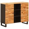 vidaXL Bočn&iacute; skř&iacute;ňka Hněd&aacute; 90 x 33 x 75 cm Masivn&iacute; mangov&eacute; dřevo