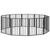 vidaXL Ps&iacute; br&aacute;na 10 pcs Čern&yacute; 60 x 60 cm Pozinkovan&aacute; ocel