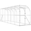 vidaXL Kurn&iacute;k proti zdi Stř&iacute;brn&aacute; 600 x 150 x 215 cm Pozinkovan&aacute; ocel