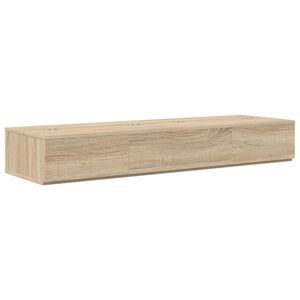 vidaXL Studio stůl Dub sonoma 110 x 40 x 19,5 cm Kompozitn&iacute; dřevo