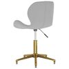 vidaXL Otočn&eacute; j&iacute;deln&iacute; židle 2 ks světle &scaron;ed&eacute; samet