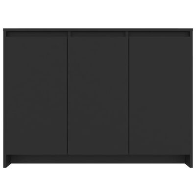 vidaXL Příborník černý 102 x 33 x 75 cm dřevotříska