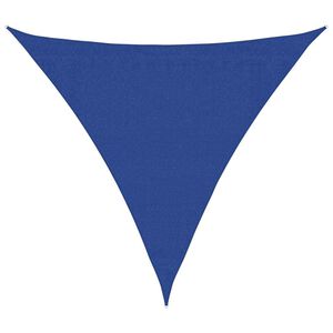 vidaXL St&iacute;nic&iacute; plachta 160 g/m&sup2; troj&uacute;heln&iacute;k modr&aacute; 3,6x3,6x3,6 m HDPE