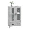 vidaXL Skř&iacute;ň highboard betonově &scaron;ed&aacute; 69,5x31x115 cm kompozitn&iacute; dřevo