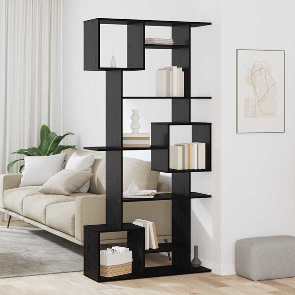 vidaXL Knihovna Čern&yacute; dub 92 x 29 x 188 cm kompozitn&iacute; dřevo