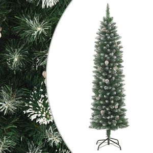 vidaXL Uměl&yacute; &uacute;zk&yacute; v&aacute;nočn&iacute; stromek se stojanem 120 cm PVC
