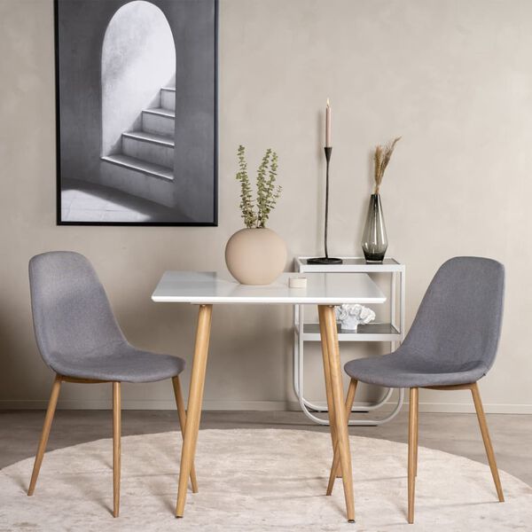 Venture Home J&iacute;deln&iacute; židle 2 ks Polar polyester &scaron;ed&eacute; a př&iacute;rodn&iacute;