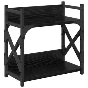 vidaXL Stojan na tisk&aacute;rnu Čern&yacute; dub 40 x 20 x 40 cm Kompozitn&iacute; dřevo