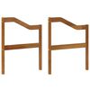 vidaXL Područka 2 pcs Př&iacute;rodn&iacute; 59 x 4 x 73 cm Masivn&iacute; ak&aacute;tov&eacute; dřevo