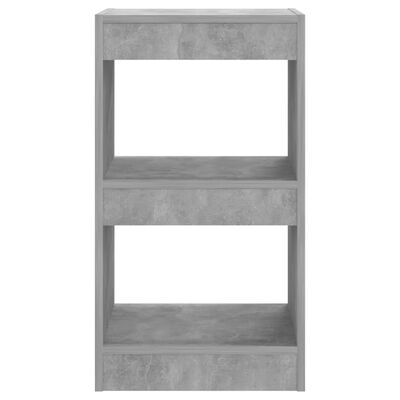 vidaXL Knihovna / dělicí stěna betonově šedá 40 x 30 x 72 cm