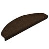 vidaXL Schodov&eacute; rohože samolepic&iacute; 10 ks 65 x 21 x 4 cm hněd&eacute;, půlkulat&eacute;, velk&eacute;