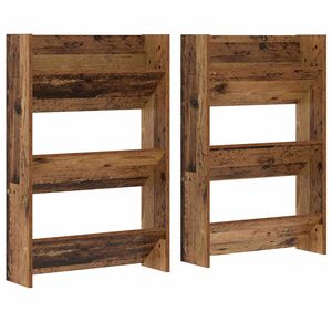 vidaXL Skř&iacute;ň na obuv 2 ks 60 x 18 x 90 cm Kompozitn&iacute; dřevo Star&eacute; dřevo