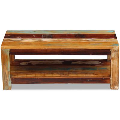 vidaXL Konferenční stolek masivní recyklované dřevo 90x45x35 cm