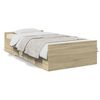 vidaXL R&aacute;m postele se z&aacute;suvkami dub sonoma 100x200 cm kompozitn&iacute; dřevo