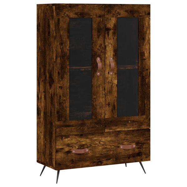 vidaXL Skř&iacute;ň highboard kouřov&yacute; dub 69,5 x 31 x 115 cm kompozitn&iacute; dřevo