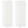 vidaXL Stojan na rostliny 2 pcs B&iacute;l&aacute; 30 x 30 x 100 cm Ocel