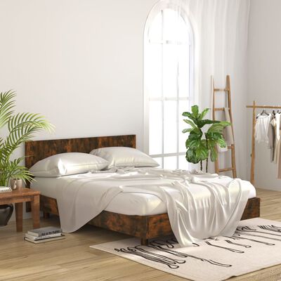 vidaXL Čelo postele kouřový dub 160 x 1,5 x 80 cm kompozitní dřevo