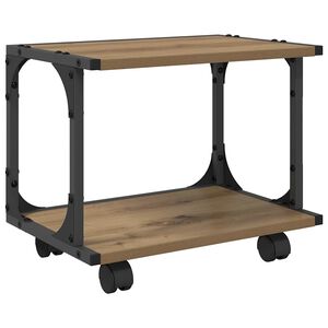 vidaXL Stojan na tisk&aacute;rnu Dub artisan 41 x 28 x 33,5 cm