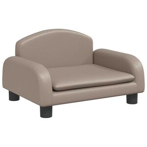 vidaXL Pel&iacute;&scaron;ek pro psy cappuccino 50 x 40 x 30 cm uměl&aacute; kůže