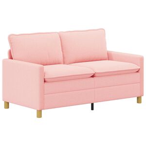 vidaXL Pohovka Růžov&aacute; 156 x 81 x 87,5 cm Textil