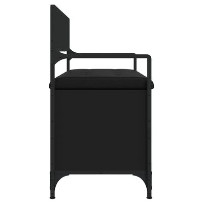 vidaXL Úložná lavice černá 85,5 x 42 x 73,5 cm kompozitní dřevo