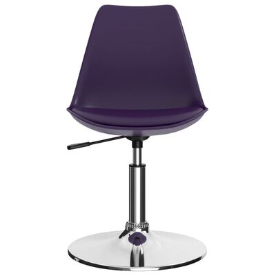 vidaXL Otočné jídelní židle 2 ks lila umělá kůže