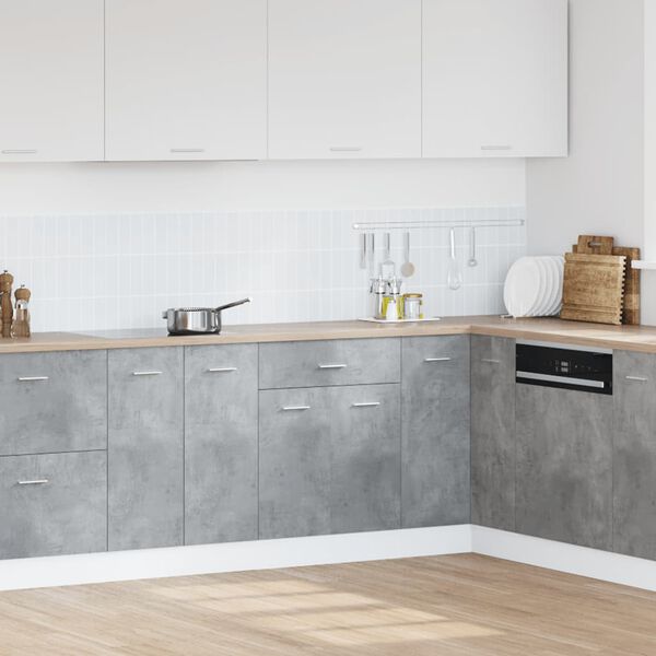 vidaXL Zásuvková skříňka "Lyon" betonově šedá 60 x 46 x 81,5 cm, dřevěné podlahy