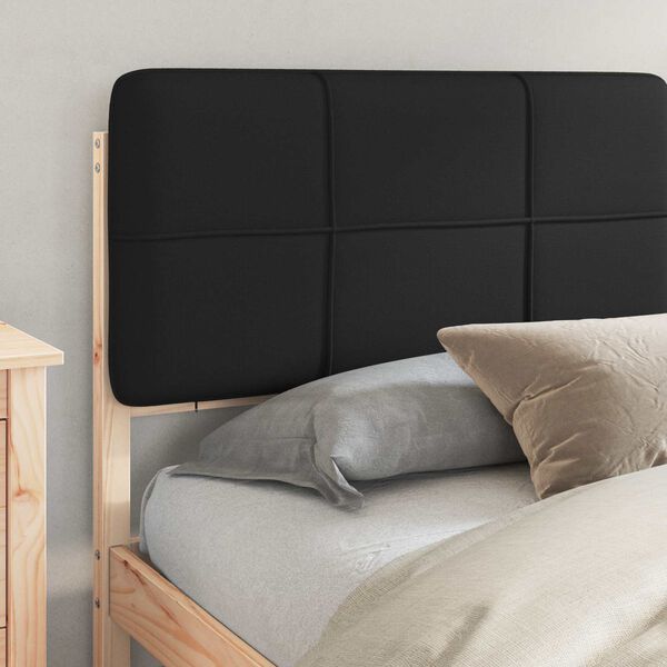 vidaXL R&aacute;m postele s čalouněn&yacute;m čelem s čelo Čern&aacute; 180 x 200 cm