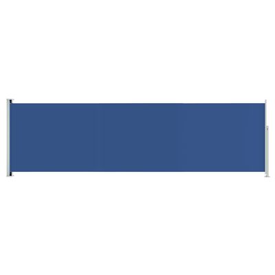 vidaXL Zatahovací boční markýza 180 x 600 cm modrá