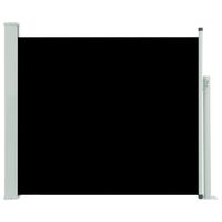 vidaXL Zatahovací boční markýza / zástěna na terasu 100 x 300 cm černá